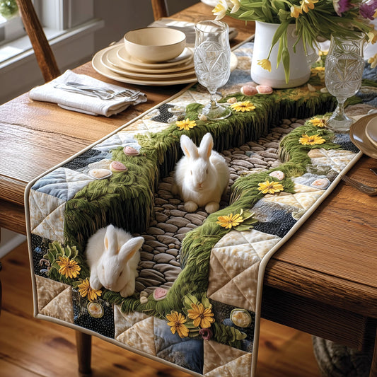 Spring Bunny Quilted Table Runner GFTOMA9462