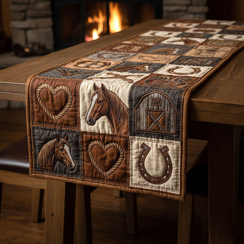 Farm Patch Quilted Table Runner GFTOMA9469