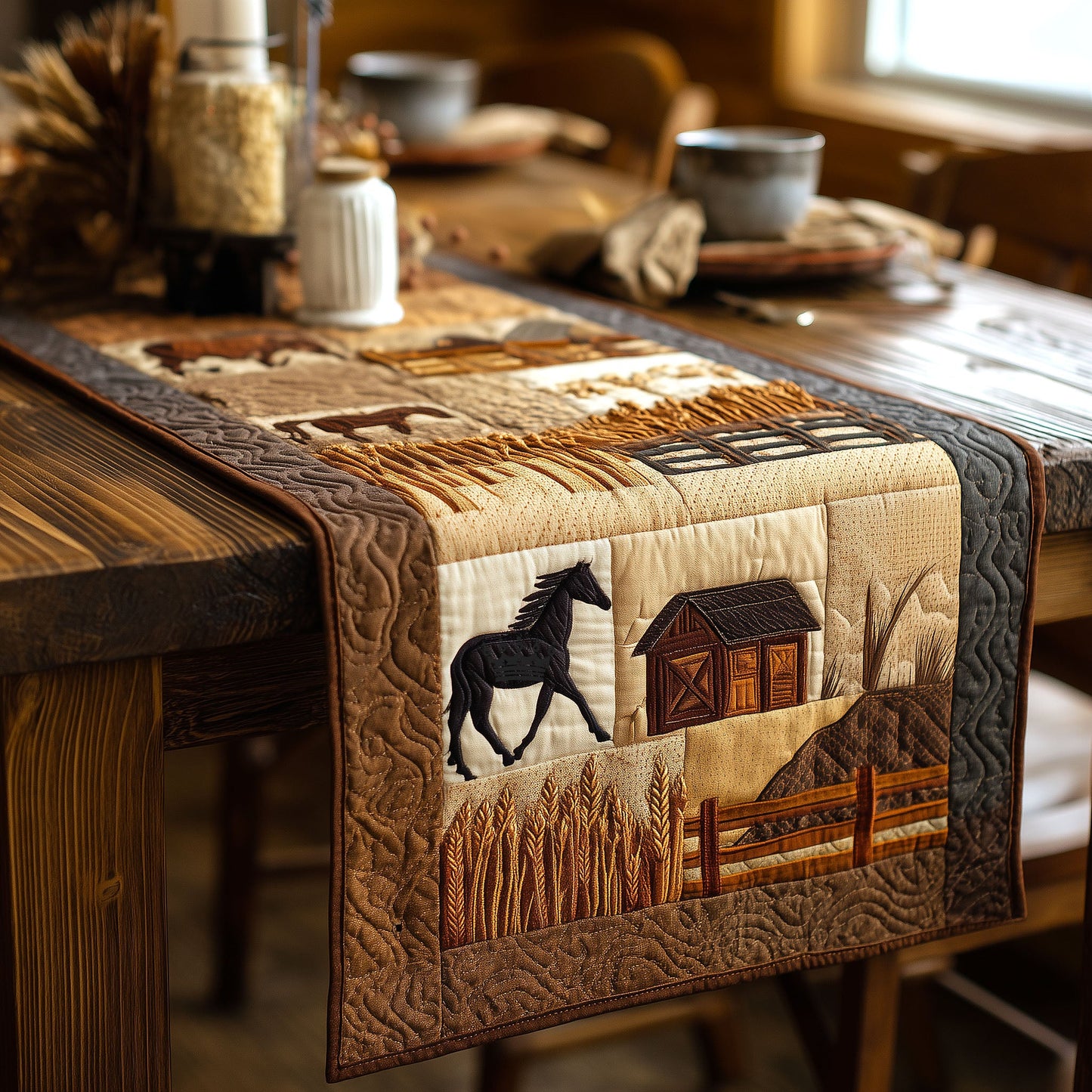 Ranch Life Quilted Table Runner GFTOMA9472