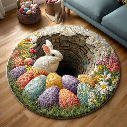 Egg Hunt Quilted Round Mat GFTOMA9477