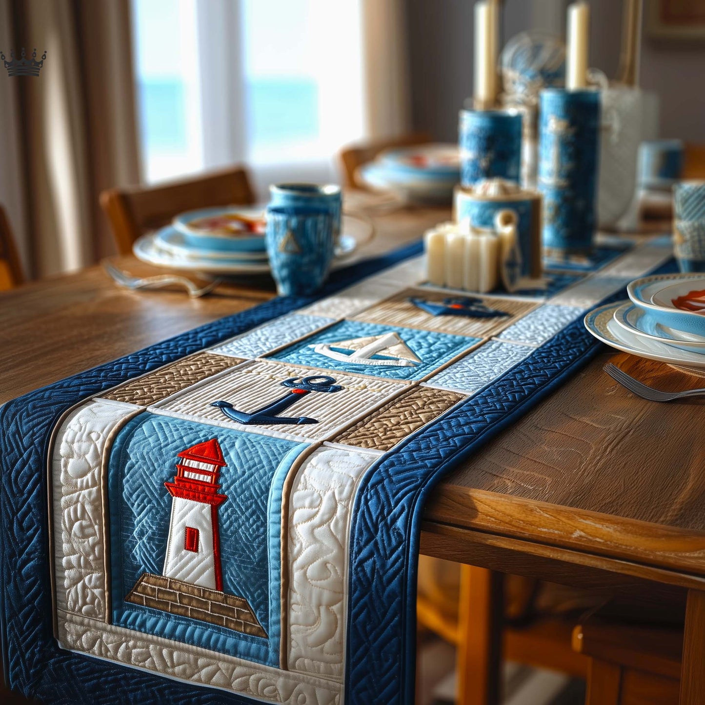 Ocean Breeze Quilted Table Runner GFTOMA9495