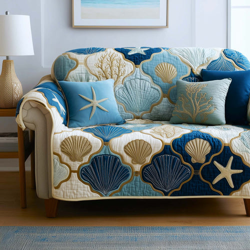 Ocean Breeze Quilted Sofa Cover GFTOMA9520