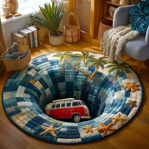 Ocean Van Quilted Round Mat GFTOMA9526