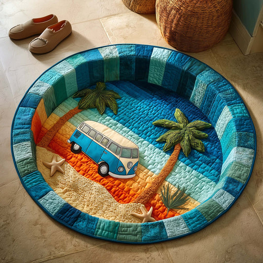 Palm Ride Quilted Round Mat GFTOMA9529