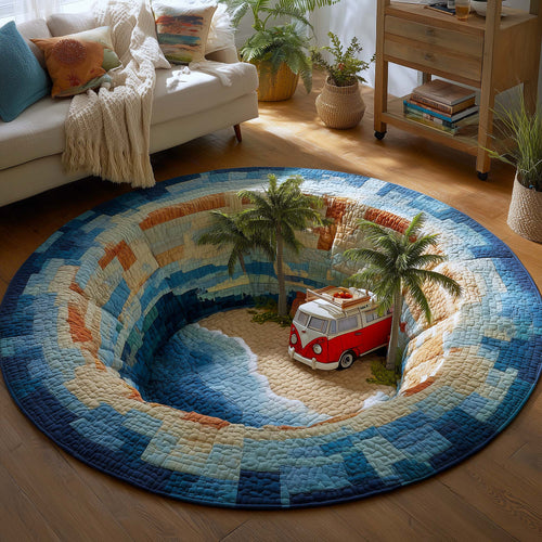 Coastal Ride Quilted Round Mat GFTOMA9530