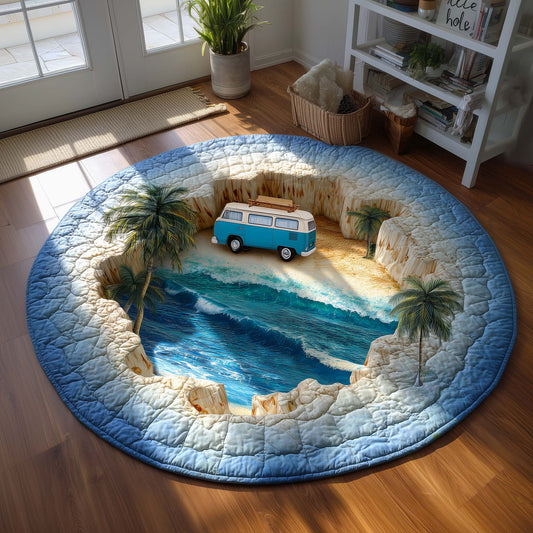 Coastal Ride Quilted Round Mat GFTOMA9531