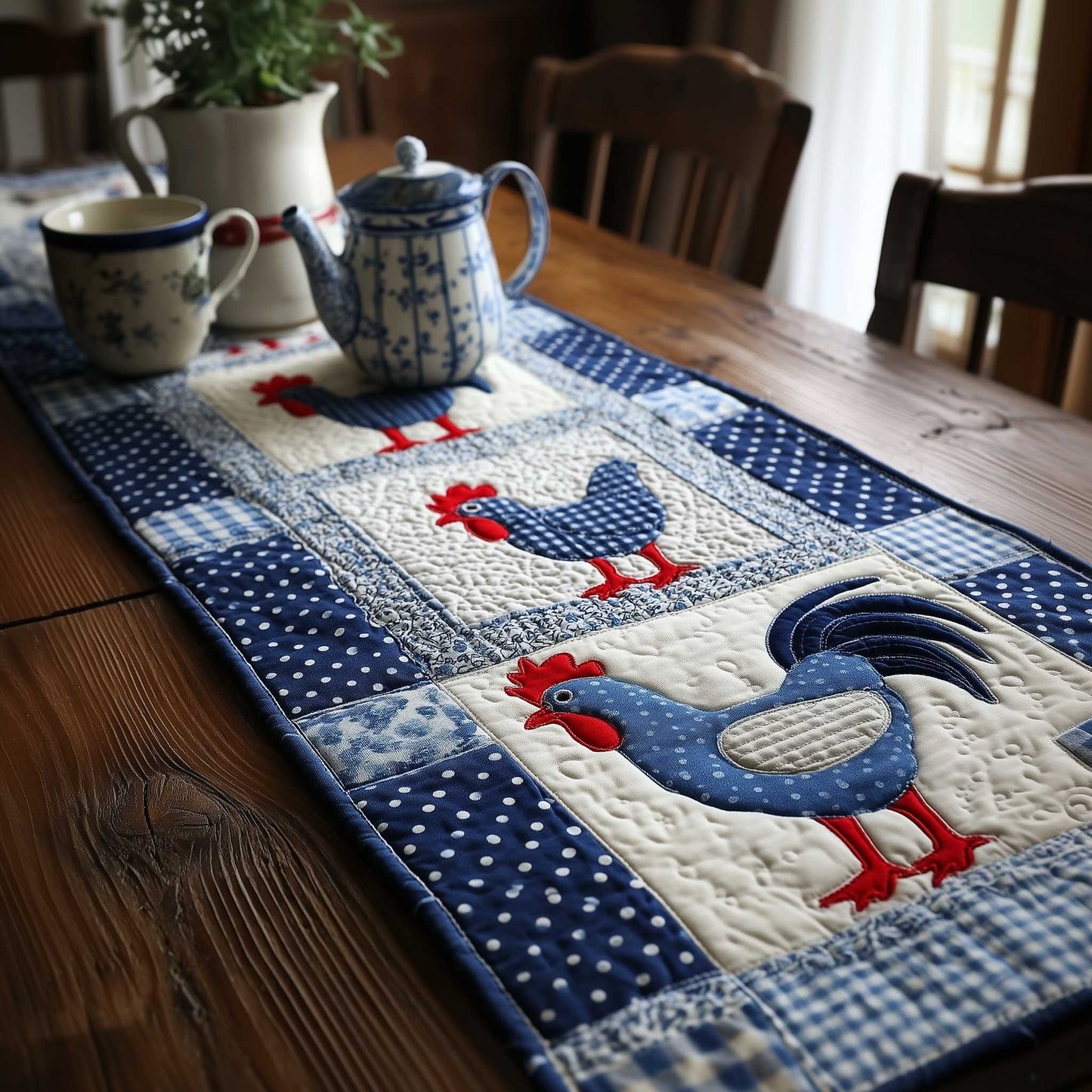 Farm Patch Quilted Table Runner GFTOMA9559