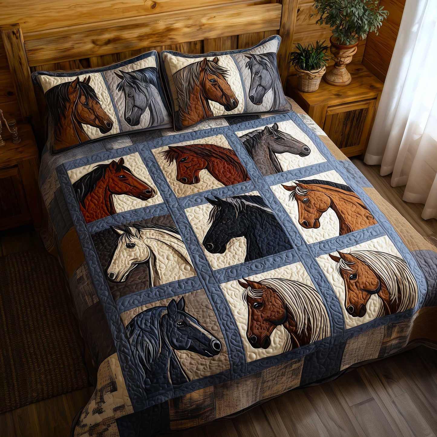 Prairie Spirit 3-Piece Quilted Bedding Set GFTOMA9572
