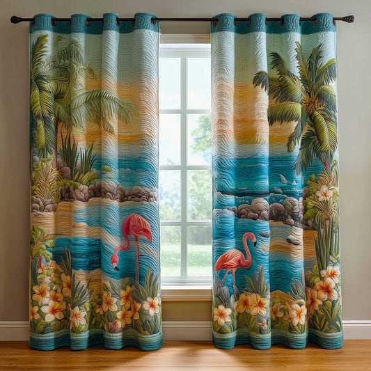 Tropical Breeze Quilted Curtains GFTOMA9573