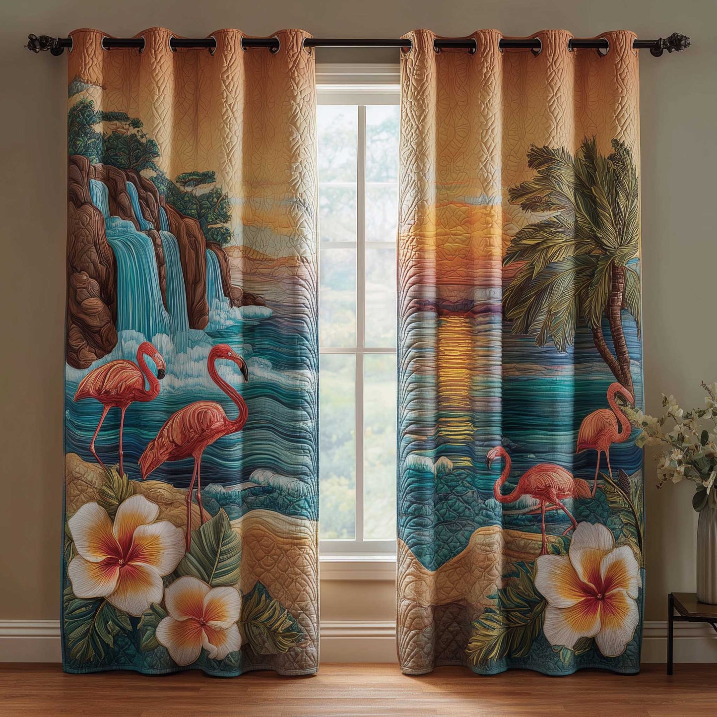 Ocean Breeze Quilted Curtains GFTOMA9576