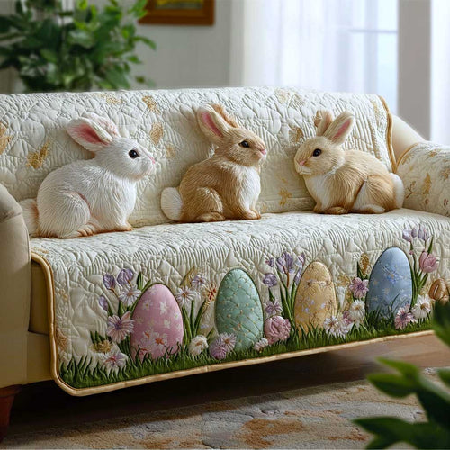 Cottage Bunny Quilted Sofa Cover GFTOMA9598