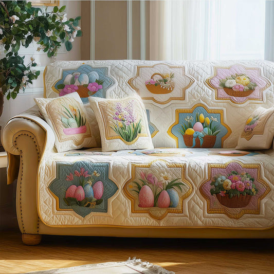 Egg Hunt Quilted Sofa Cover GFTOMA9601