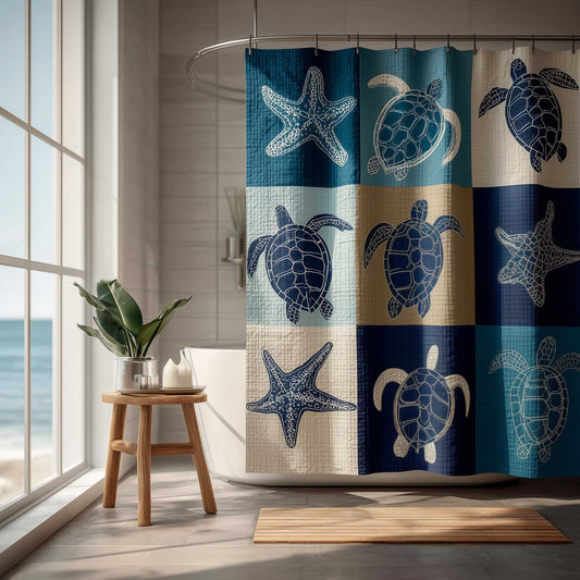 Seashell Calm Shower Curtain GFTOMA9614
