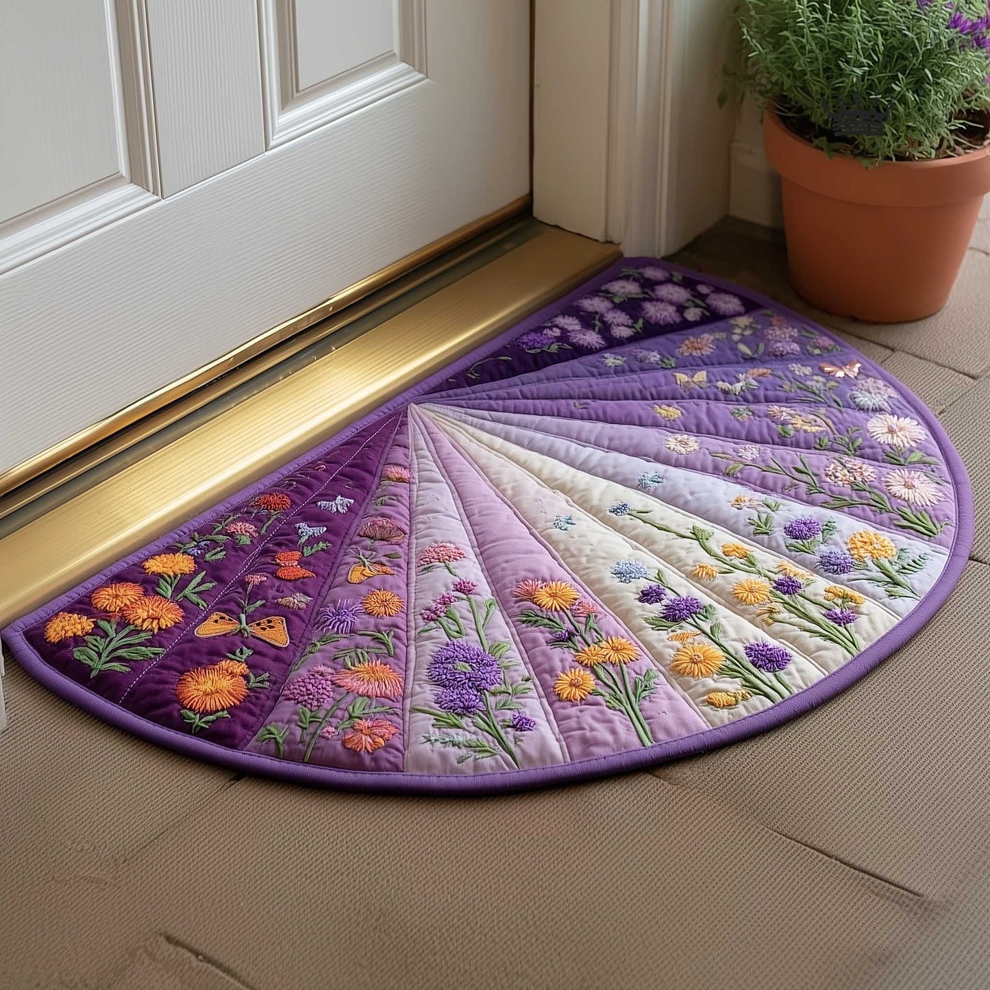 Wild Meadow Quilted Welcome Mat GFTOMA9619