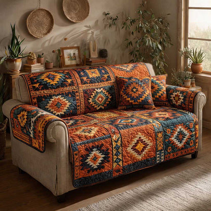 Woven Roots Quilted Sofa Cover GFTOMA9659