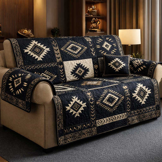 Heritage Patch Quilted Sofa Cover GFTOMA9661