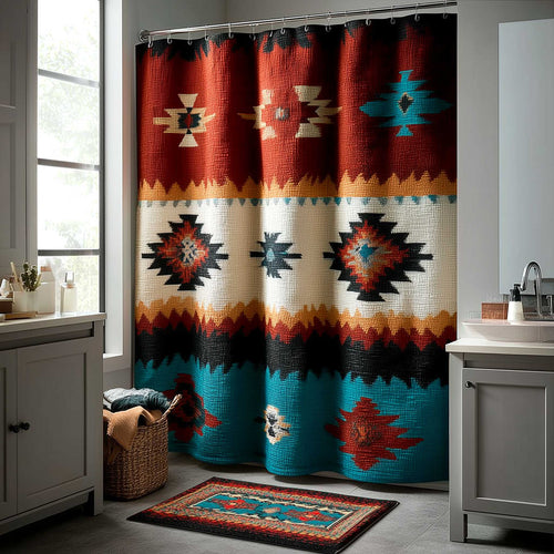 Tribal Lines Shower Curtain GFTOMA9669