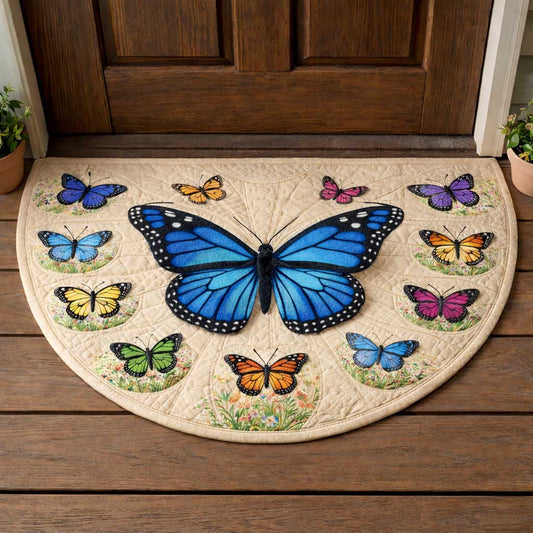 Butterfly Bloom Quilted Welcome Mat GFTOMA9677