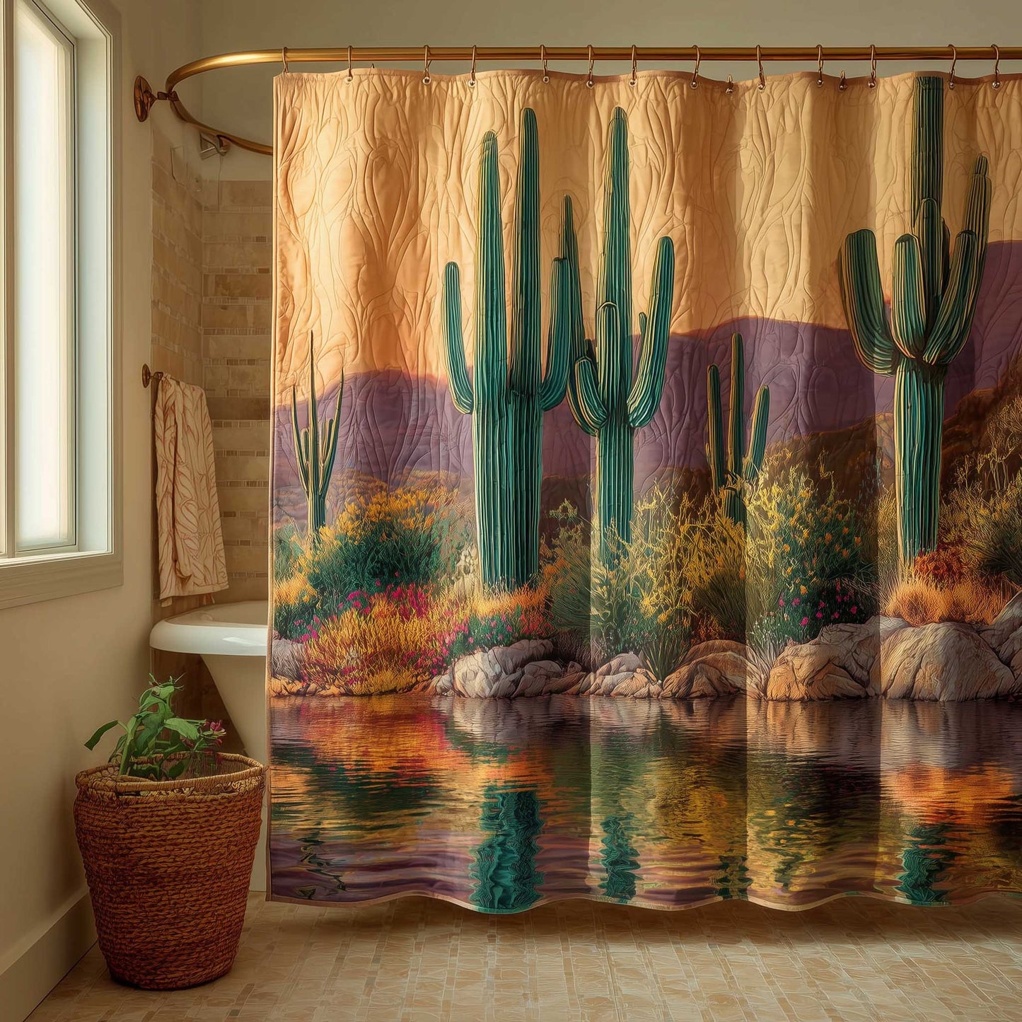Desert Charm Shower Curtain GFTOMA9750