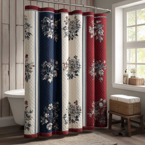Freedom Flowers Shower Curtain GFTOMA9754