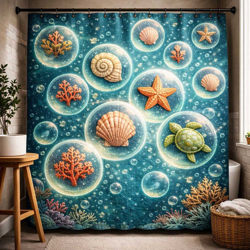 Seashell Calm Shower Curtain GFTOMA9764