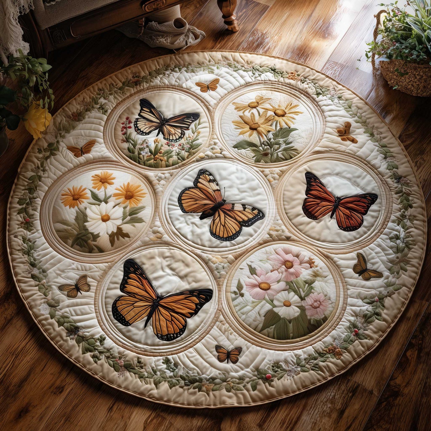 Meadow Harvest Quilted Round Mat GFTOMA9772