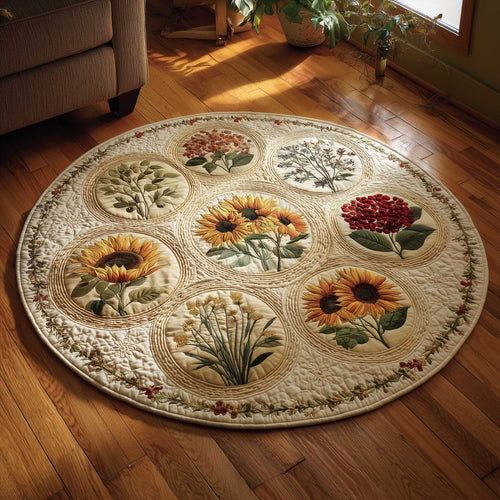 Blooming Acres Quilted Round Mat GFTOMA9774