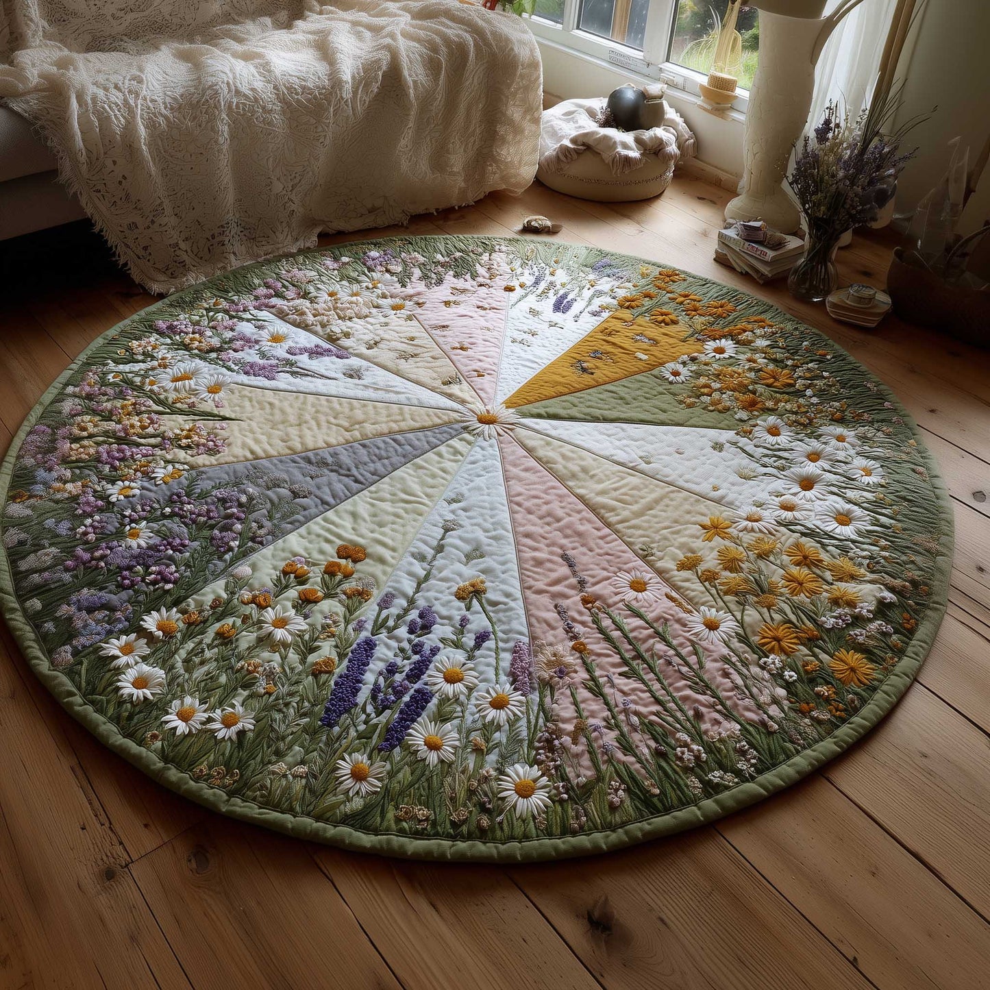 Meadow Harvest Quilted Round Mat GFTOMA9776