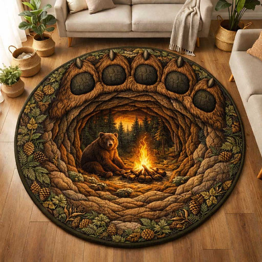 Wilderness Bear Quilted Round Mat GFTOMA9780