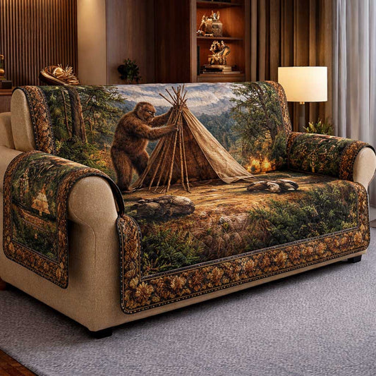 Squatch Camp Quilted Sofa Cover GFTOMA9809