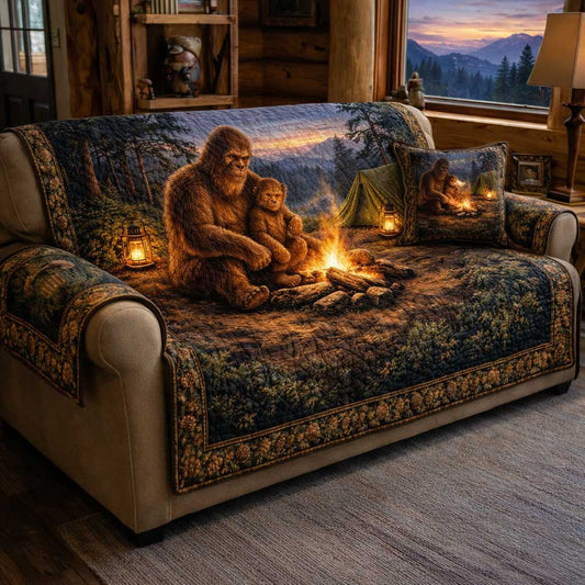 Squatch Trek Quilted Sofa Cover GFTOMA9812