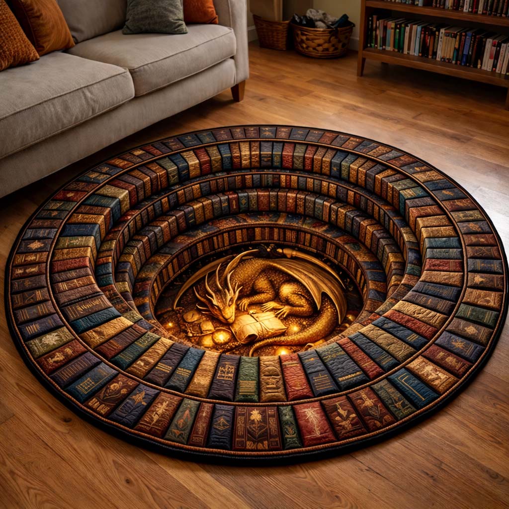 Story Nook Quilted Round Mat GFTOMA9844