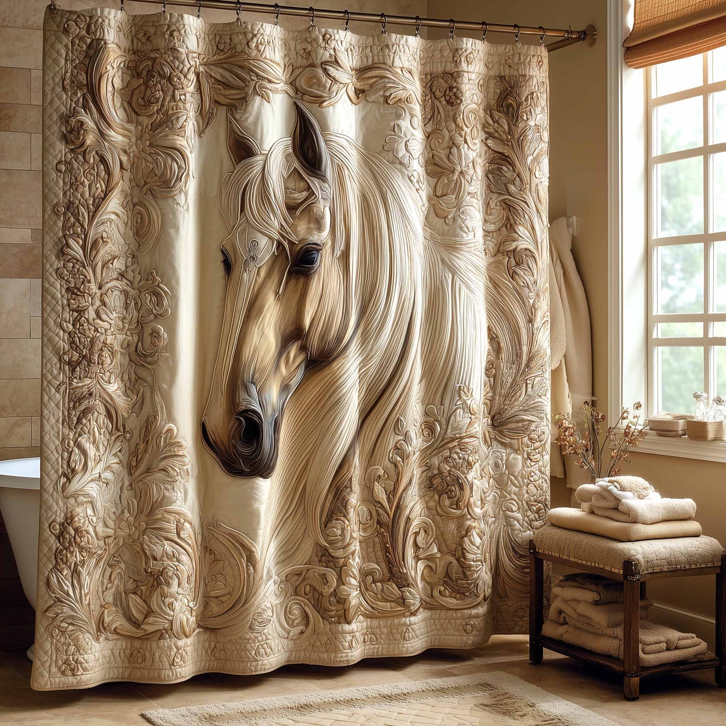 Graceful Mare Shower Curtain GFTOMA9875