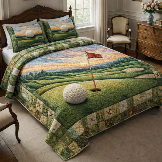 Tee Time 3-Piece Quilted Bedding Set GFTOMA9888