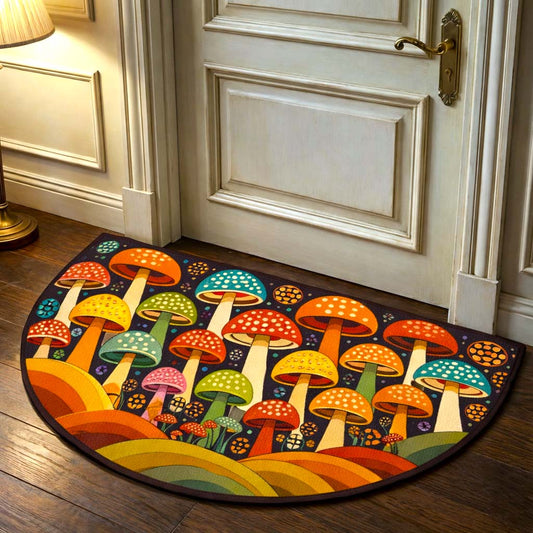 Wildwood Mushrooms Quilted Welcome Mat GFTOMA9904