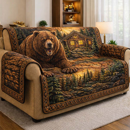 Cabin Retreat Quilted Sofa Cover GFTOMA9911