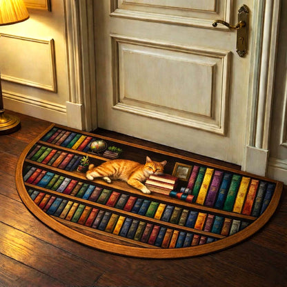 Cozy Library Quilted Welcome Mat GFTOMA9944