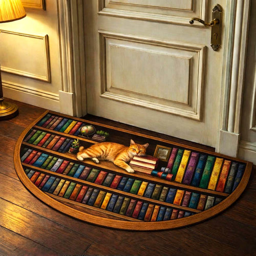 Cozy Library Quilted Welcome Mat GFTOMA9944