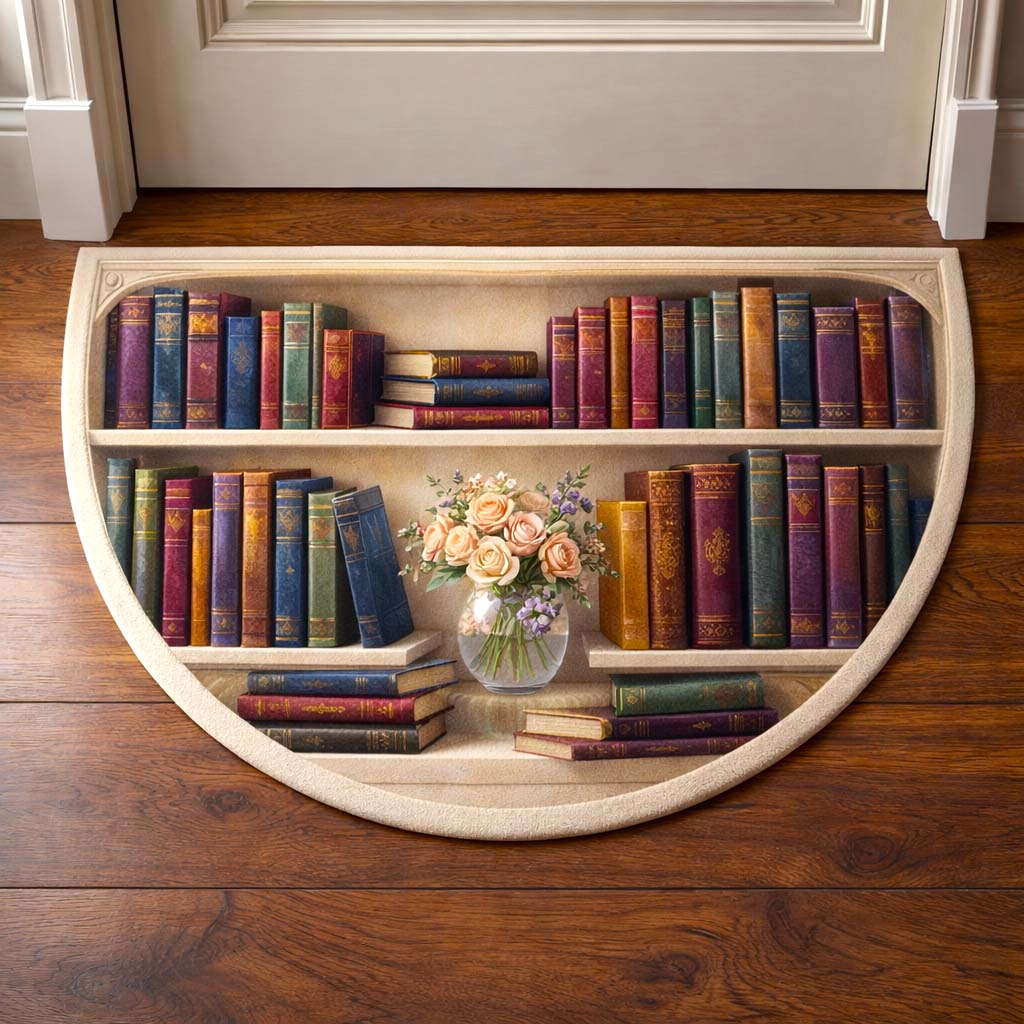 Book Haven Quilted Welcome Mat GFTOMA9945