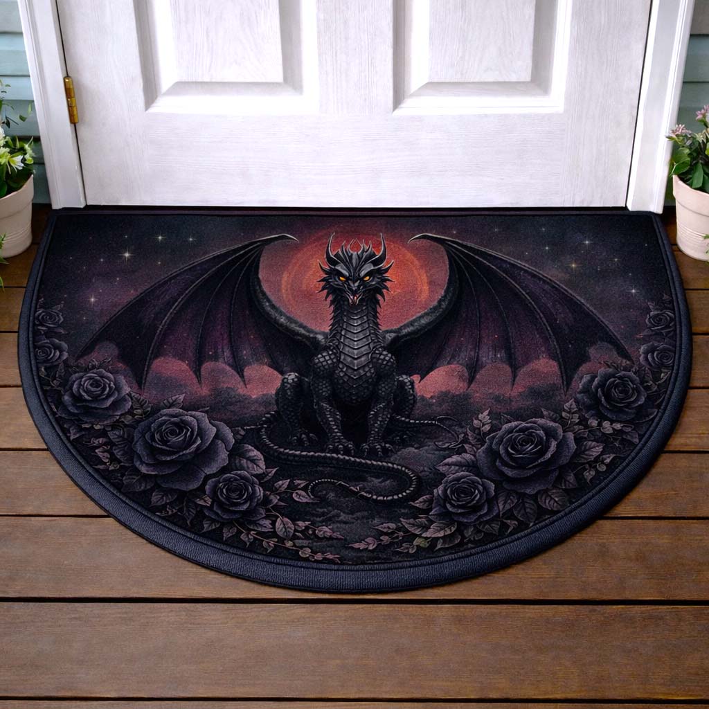 Dragon Flame Quilted Welcome Mat GFTOMA9974