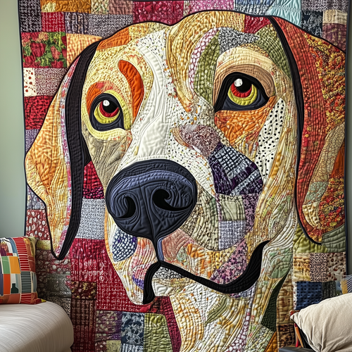 Warm Labrador Retriever Quilted Blanket GFTONL1052