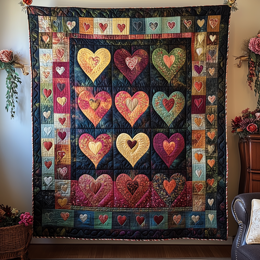 Warm Heart Quilted Blanket GFTONL1849