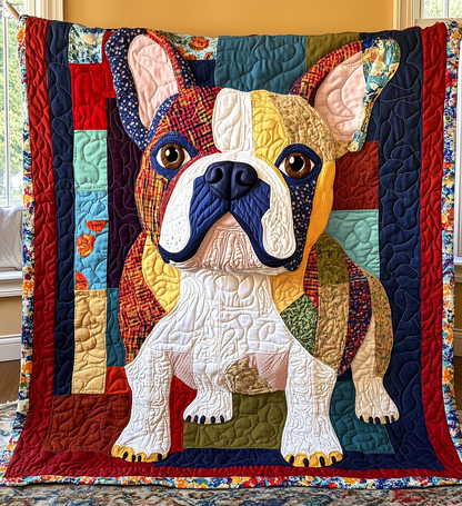 Bulldog Quilted Blanket GFTONL2097
