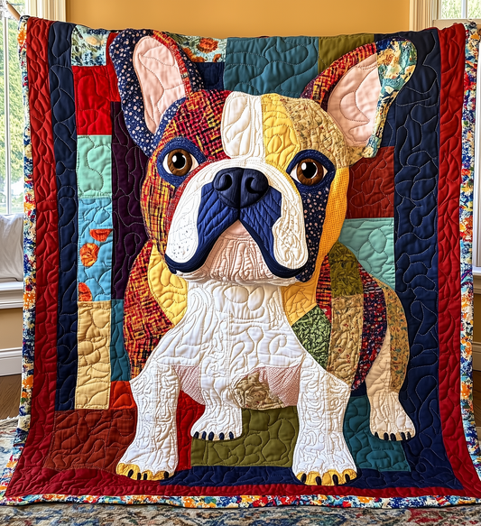 Bulldog Quilted Blanket GFTONL2097