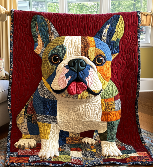 Bulldog Quilted Blanket GFTONL2118