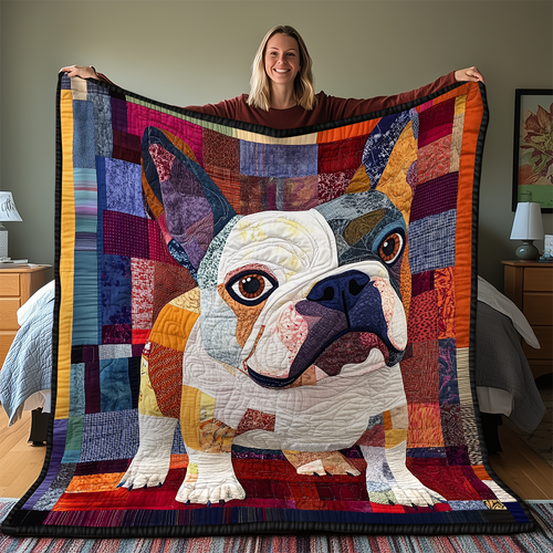 Bulldog Quilted Blanket GFTONL2125