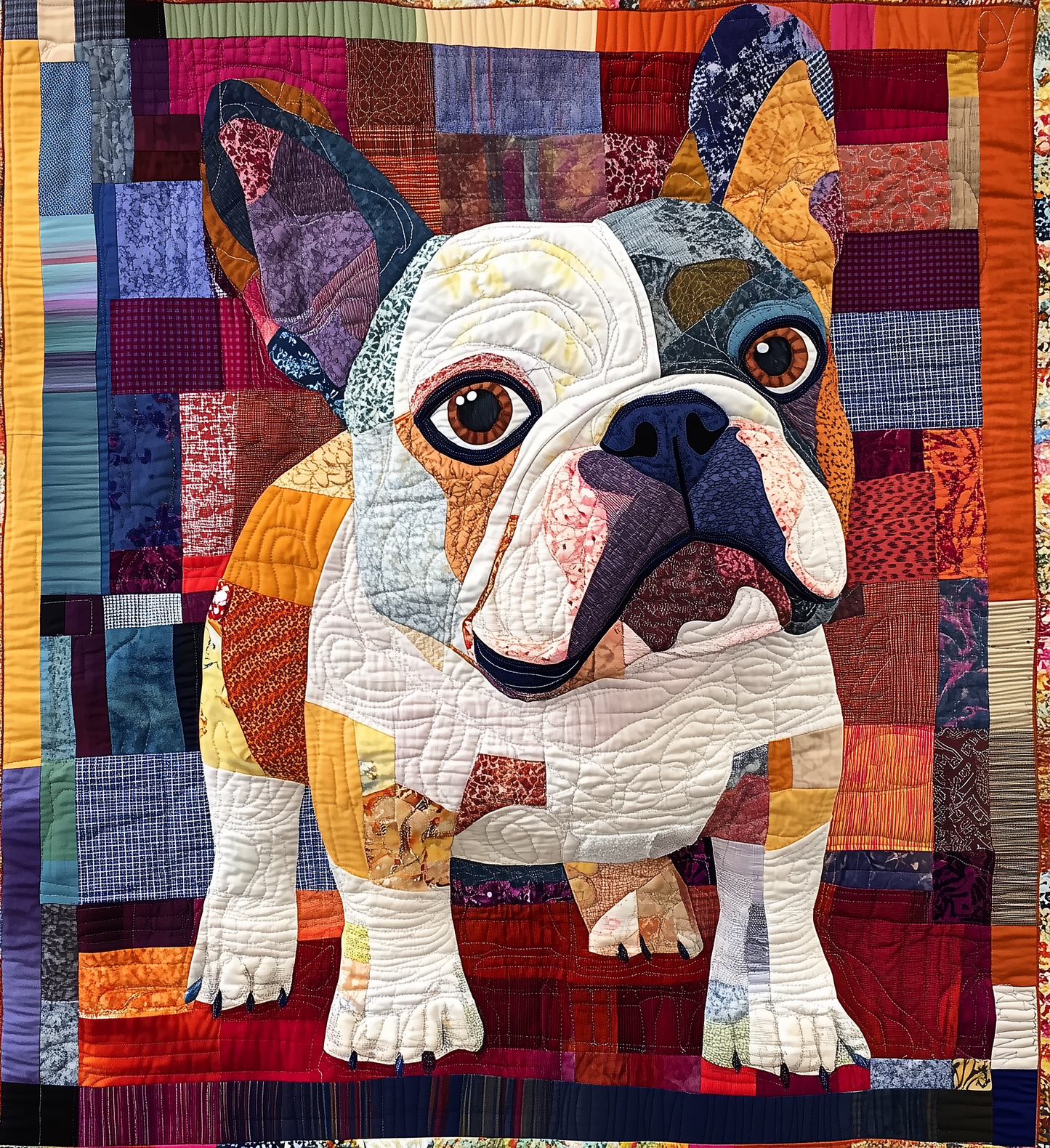 Bulldog Quilted Blanket GFTONL2125