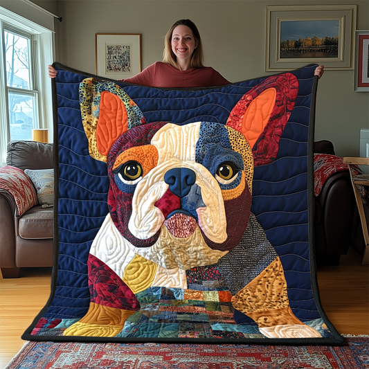 Bulldog Quilted Blanket GFTONL2139