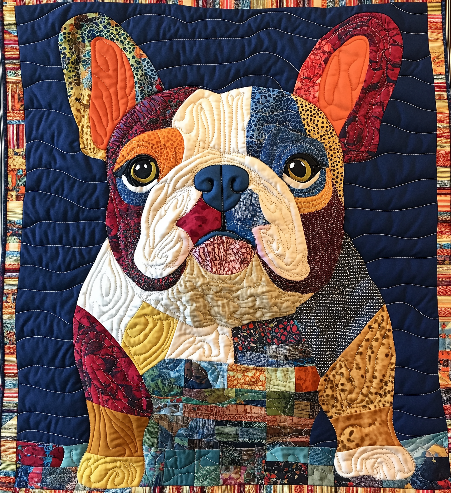 Bulldog Quilted Blanket GFTONL2139