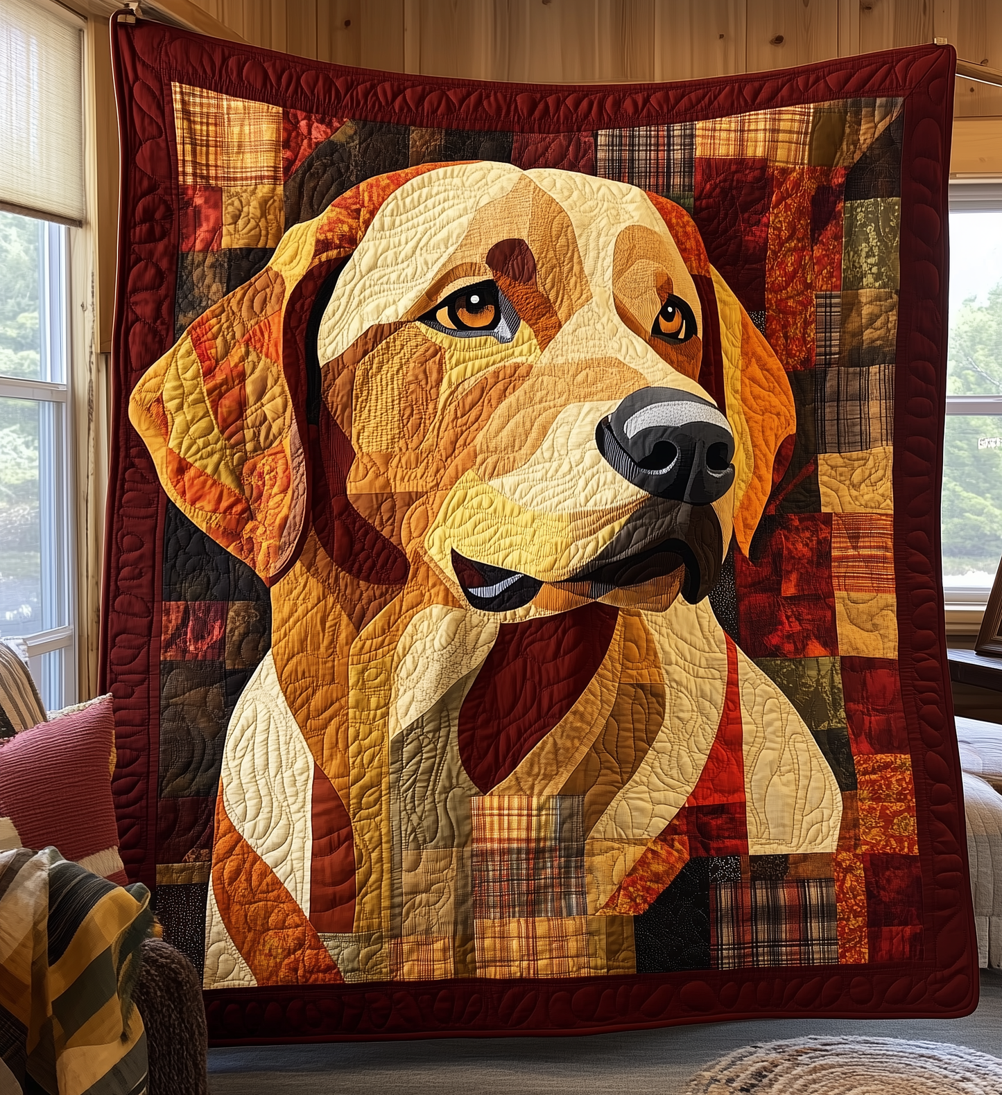 Labrador Retriever Quilted Blanket GFTONL2177